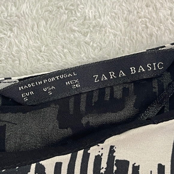 Zara Houndstooth Pocketed Shift Dress Size Small - Picture 8 of 12